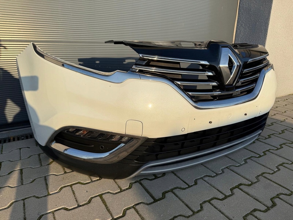 фото №13, Renault espace v бампер перед kompletny 6xpdc колір teqnc білий перламутр