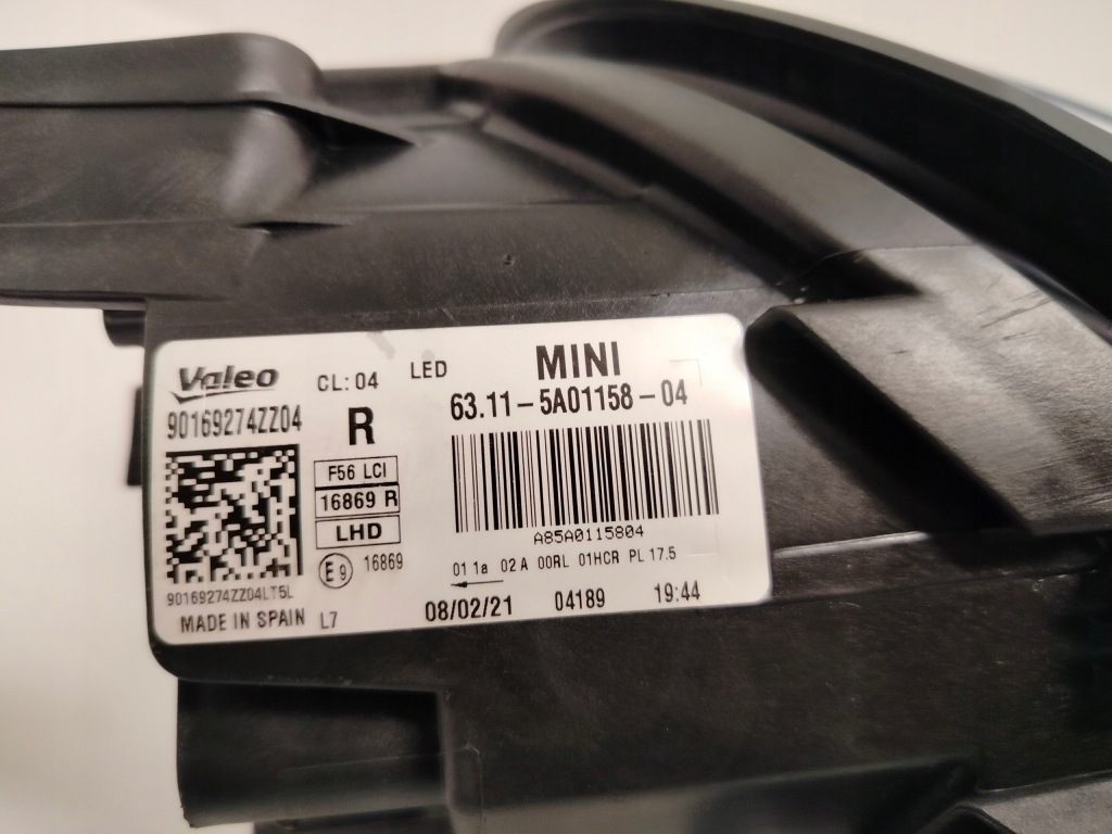 Mini f55 f56 рестайлінг  світла full led фара правий ліва Оригінал
