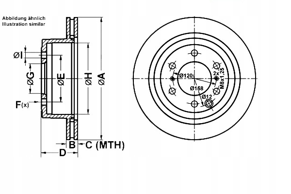 фото №1, Ate тормозные диски тормозные 2szt. mitsubishi pajero iv 3.