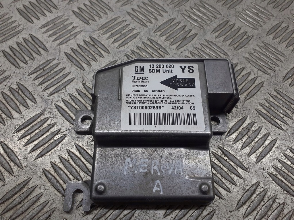фото №1, Модуль подушка безопасности opel meriva a 1.6 16v 13203620