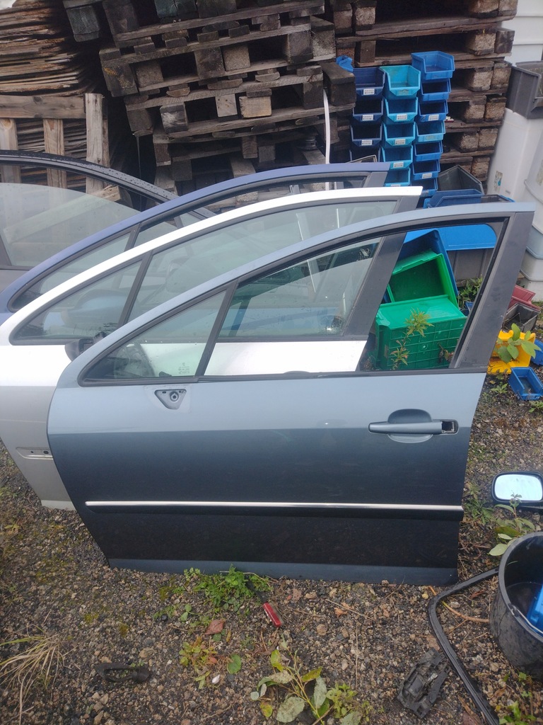 фото №1, Дверь левый перед peugeot 407 серые