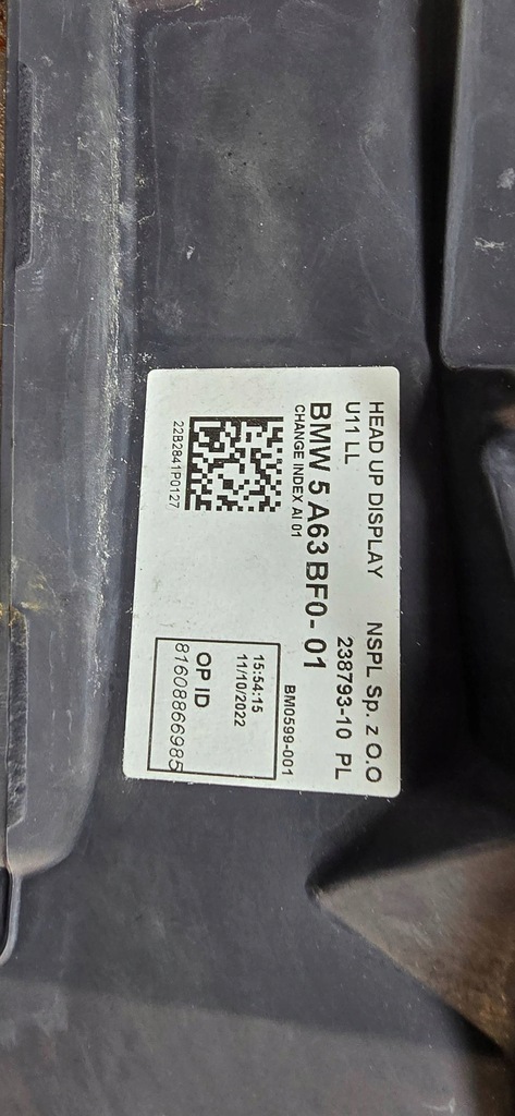 фото №7, Bmw x1 u11 2022 дисплей head up оригинал europa 5a63bf0