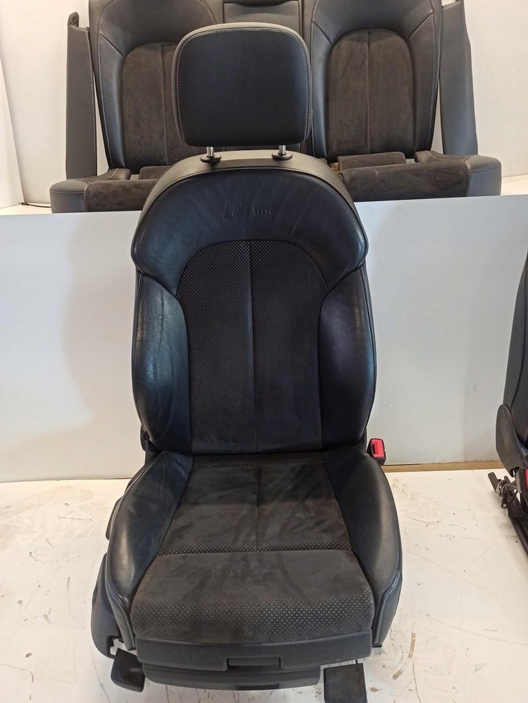 фото №8, Audi a6 c7 сиденья заднее сиденье кожа alcantara