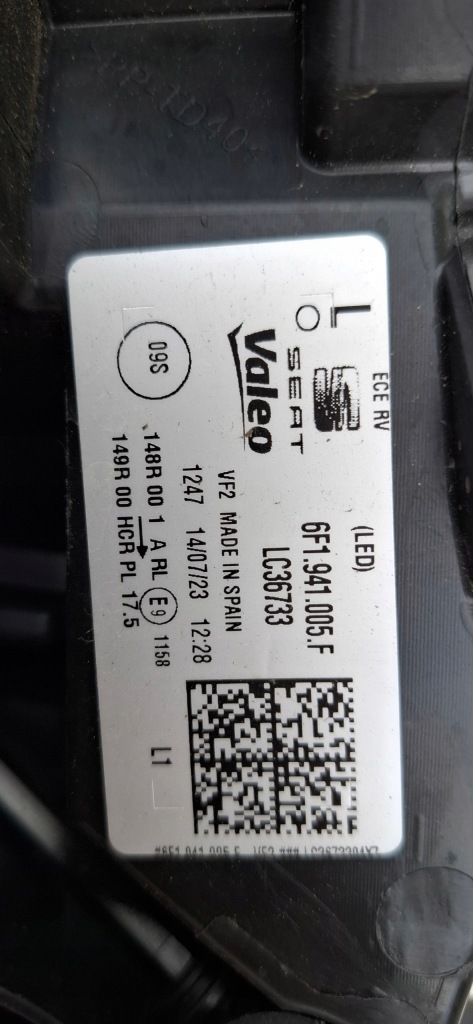 фото №15, Seat ibiza v lift 2021- лампа левый перед full led 6f1941005f europa