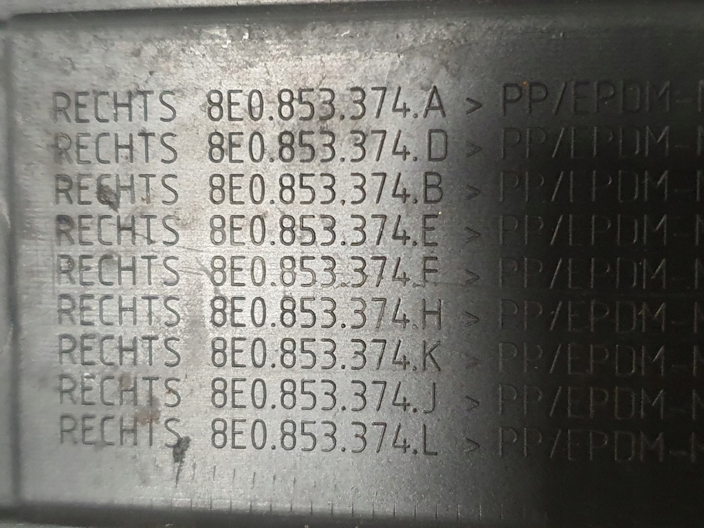 Купить Audi a4 b7 накладка  накладка на порог правый  передок  8e0853374a 2