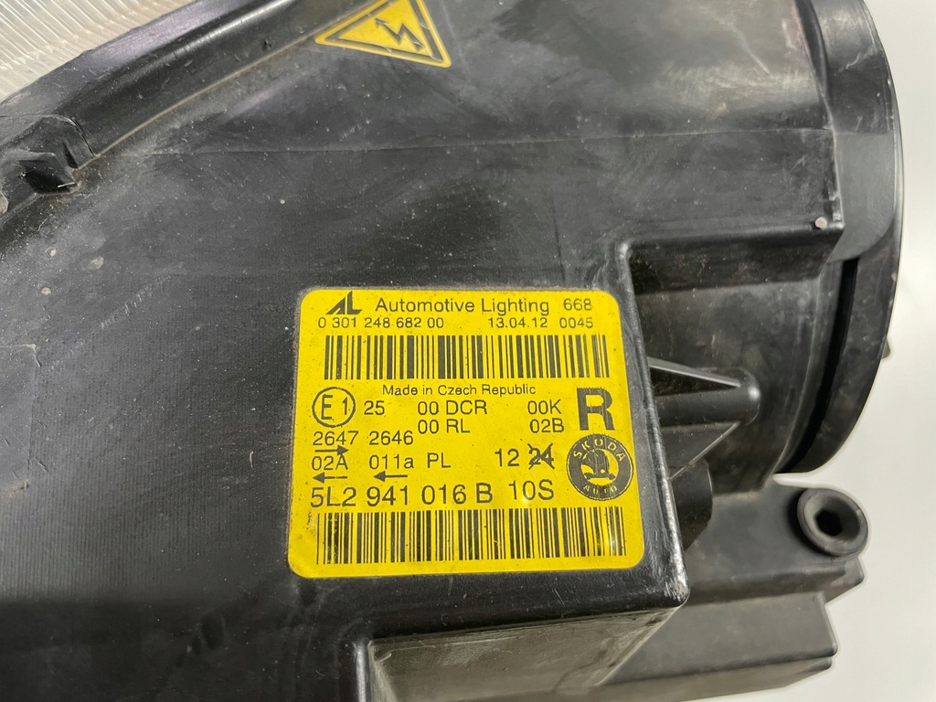 фото №6, Лампа правий перед права передня skoda yeti i 5l 5l2941016b anglik uk