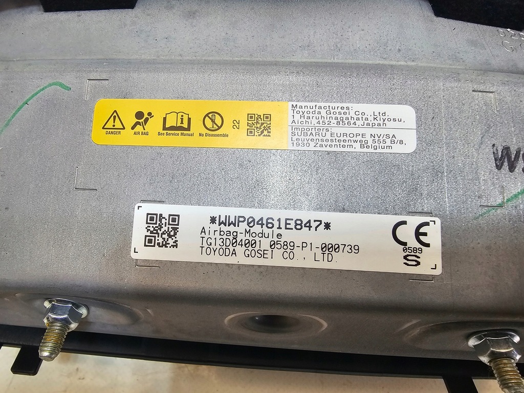 фото №10, Subaru forester vi 24- подушка колінна водія wwp0461e847 usa