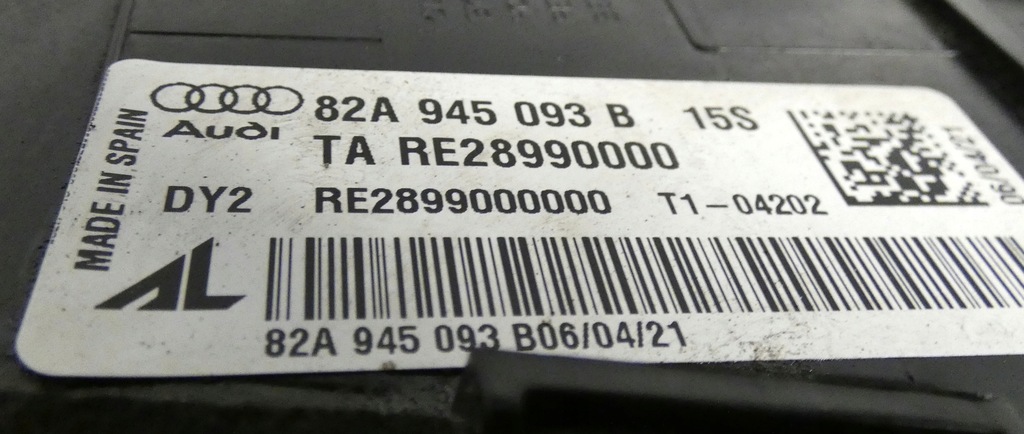 фото №6, Audi a1 2018- 82a лампа задняя левая задняя