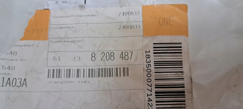 Bmw 3 e46 решётка впуск воздуха левая 8208487 Киев