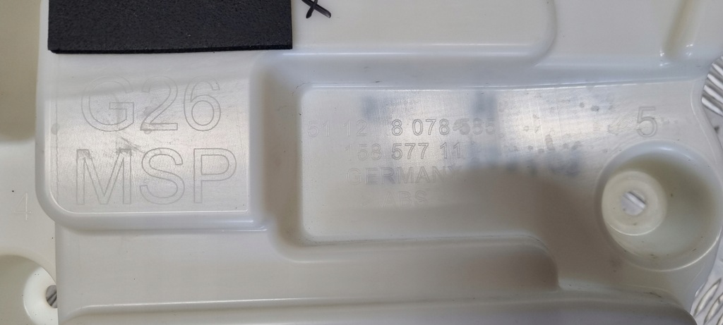 фото №16, Bmw g26 i4 m-pakiet m-p кронштейн напрямна бампера лівий задня задній 8078585