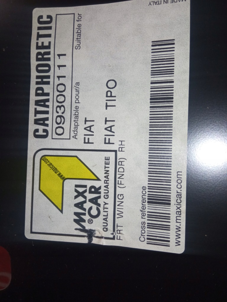 Купить Fiat tipo 1 крыло  правый  передний 09300111