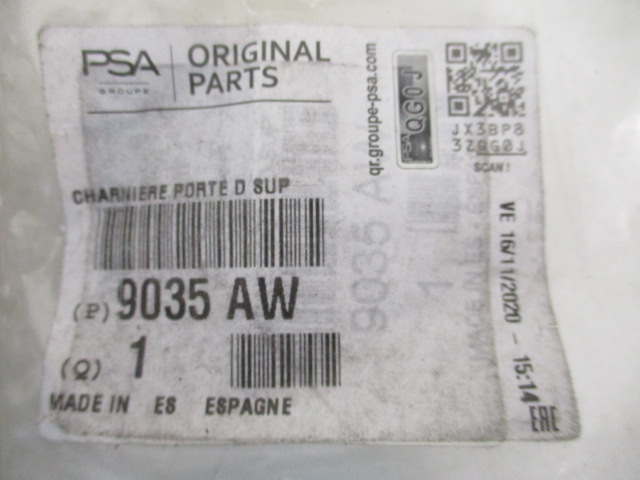 фото №9, 3008 i 5008 i петля дверь правых задних новый oryg. 9035aw