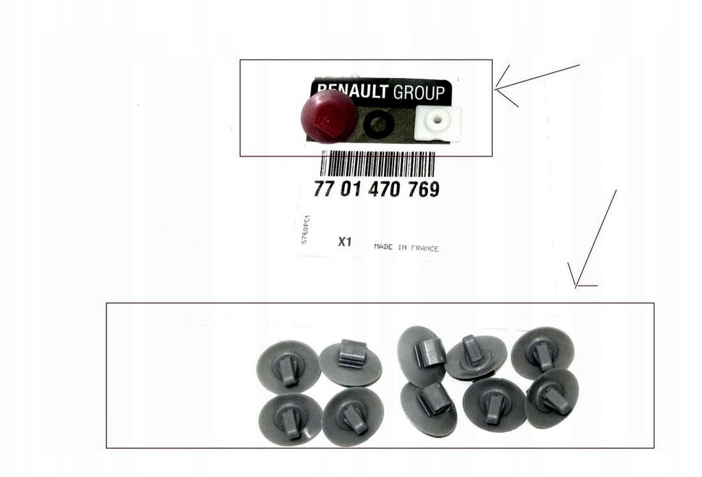 фото №1, Кліпси накладки бічний renault trafic ii vivaro