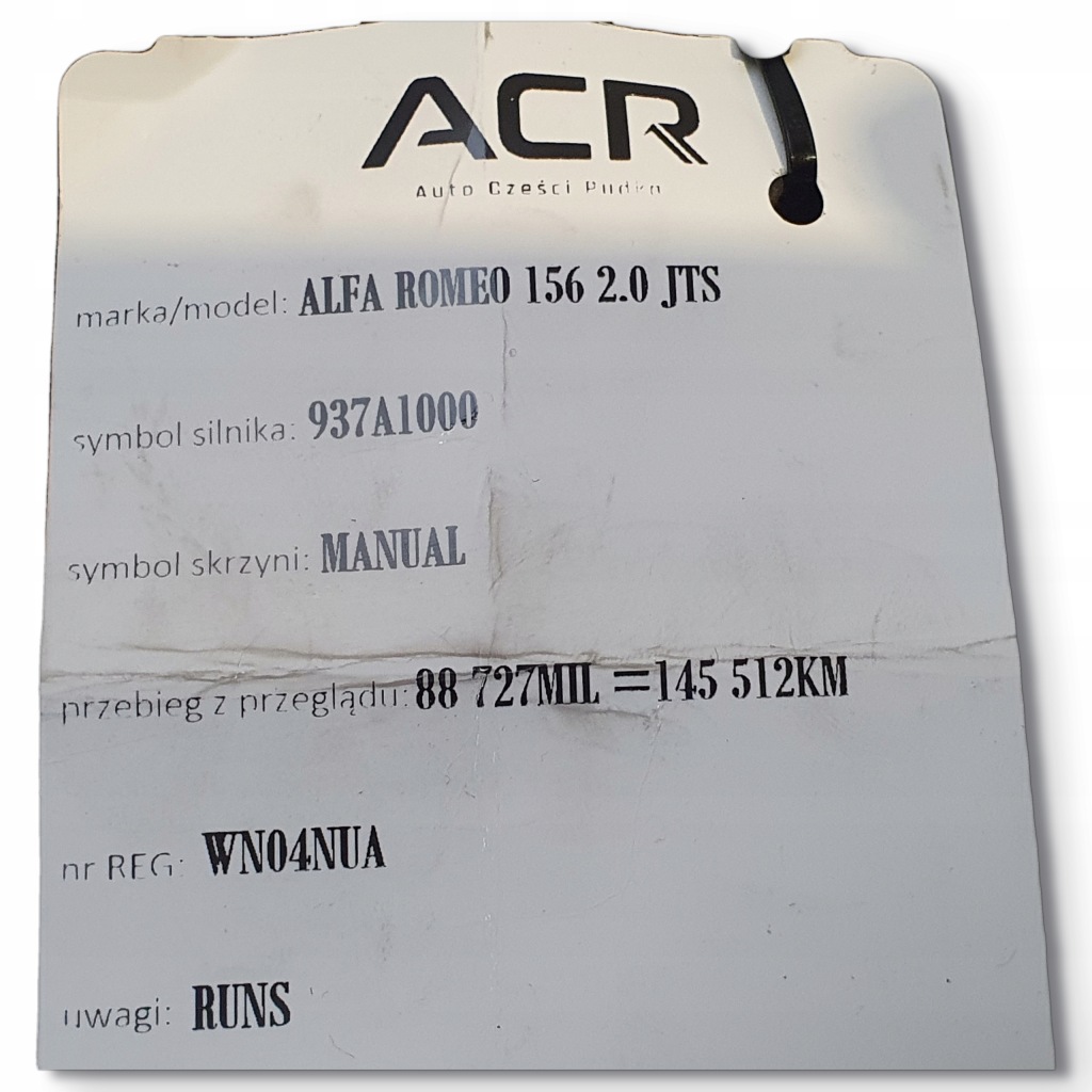 Купити Генератор alfa romeo 156 2.0 jts denso 46782219 90a