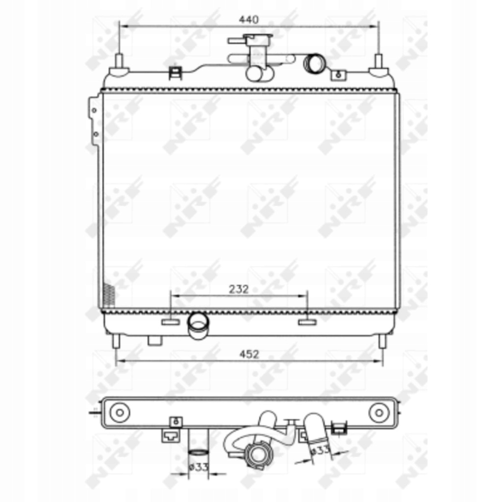 фото №1, Nrf 53360 радіатор, система охолодження двигуна