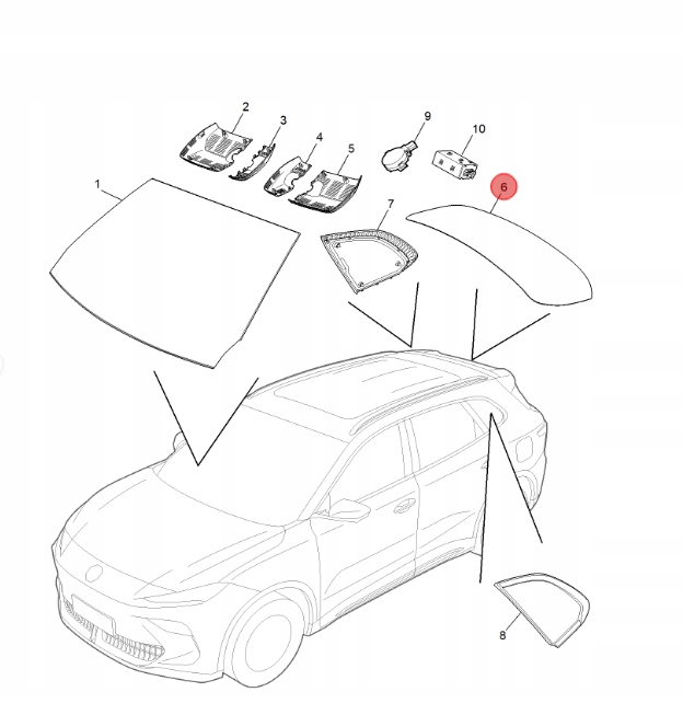фото №1, Стекло задняя mg s5 ev