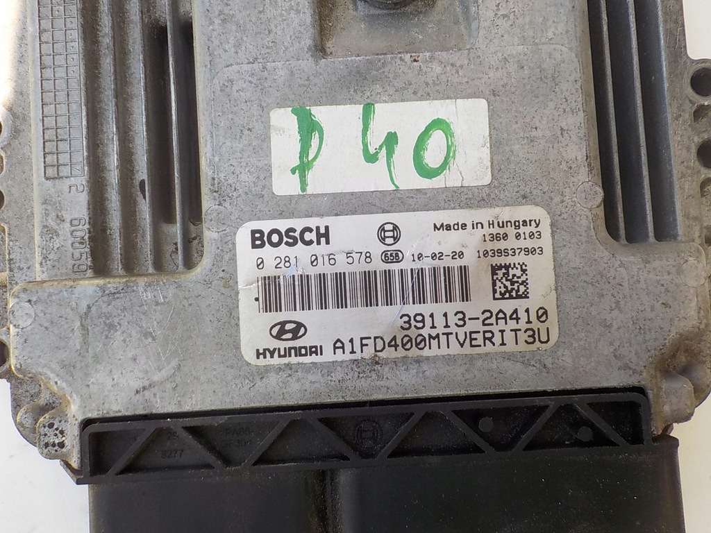 фото №5, Hyundai i30 i 1.6 crdi бортовий комп'ютер двигуна 39113-2a410