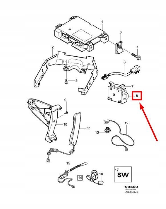 фото №6, Stela опорный система kom volvo c30 оригинальный 31288136