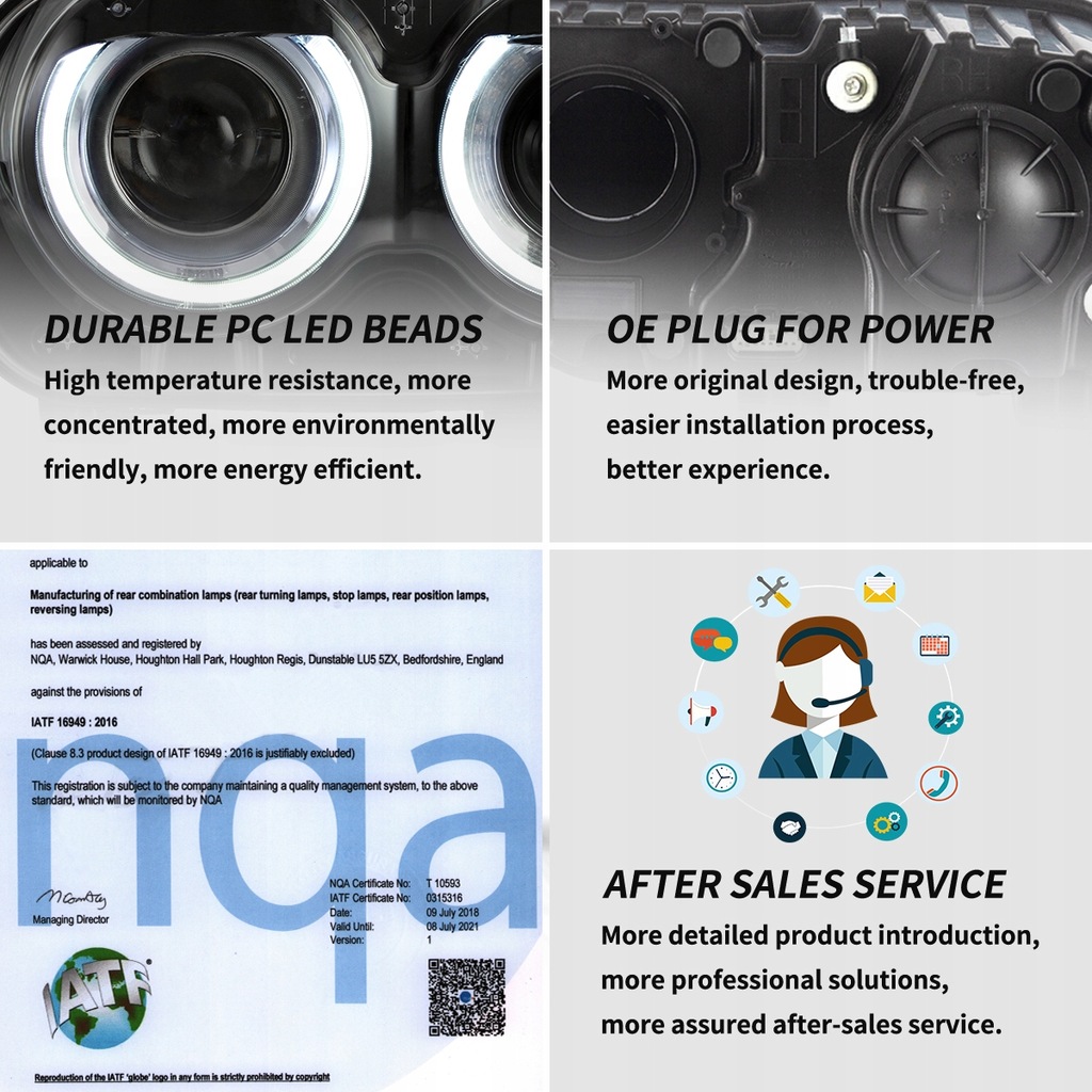 фото №15, Лампа лампы левая +правая перед europa led vland dodge challenger 2015-2023