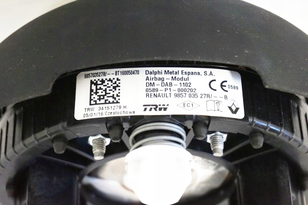 фото №3, Подушка безпеки водія пасажира renault twingo iii komple