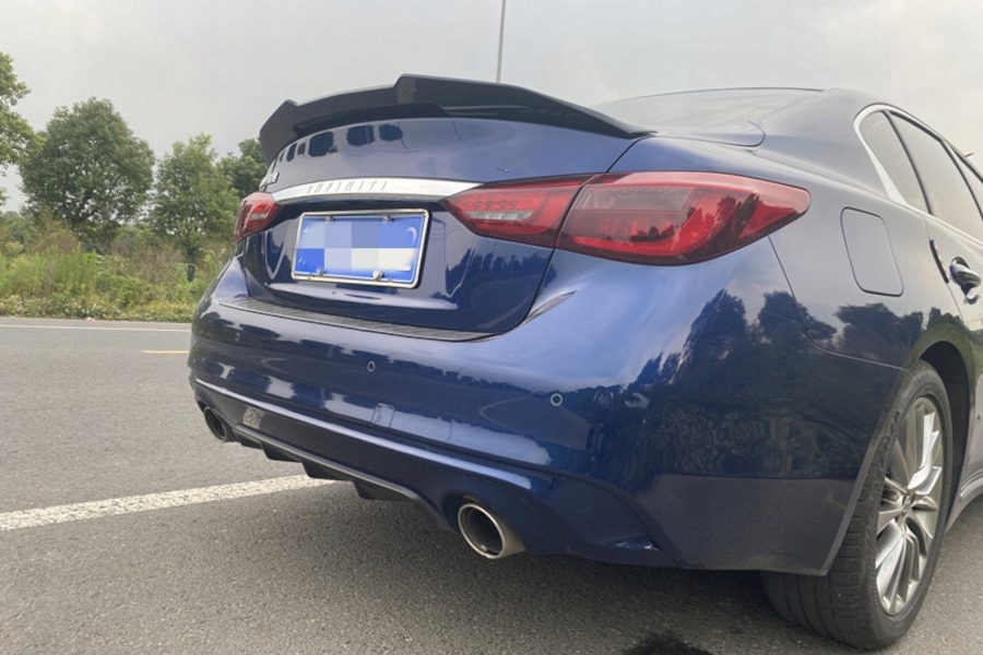 фото №8, Спойлер na крышка спойлер do infiniti q50 2013+ чёрный блеск abs sobmart