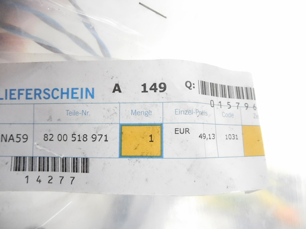 Жгут подушка безопасности renault clio ii оригинальный номер 8200518971 с Разборки