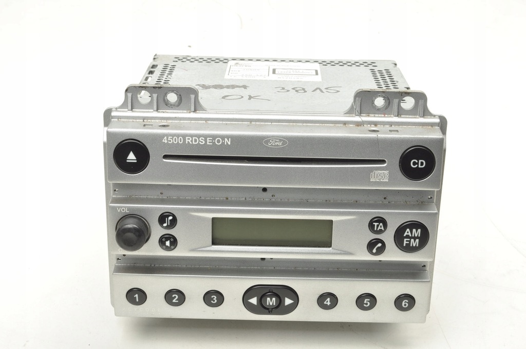 фото №1, Ford fiesta mk6 fusion przed liftem радіо 4s61-18c815-aa 4500 rds eon + kod