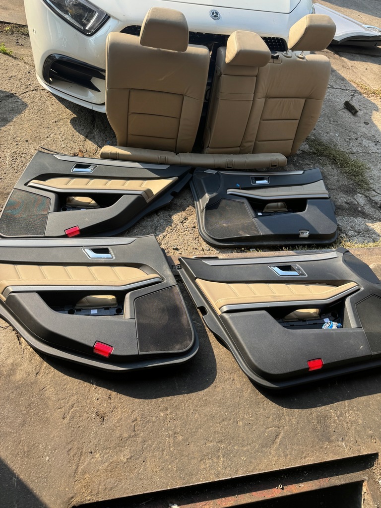 фото №7, Mercedes w212 kombi сидіння заднє сидіння обшивки шкіра