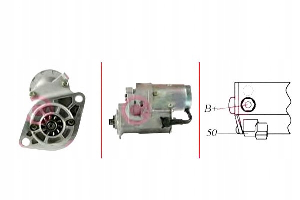 фото №1, Casco стартер toyota 4 runner 3.0 turbo-d kzn