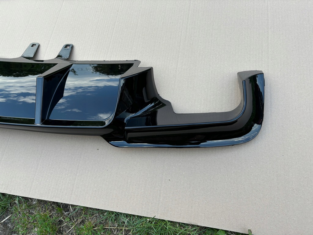 фото №7, Диффузор задняя накладка чёрный блеск bmw f10 f11