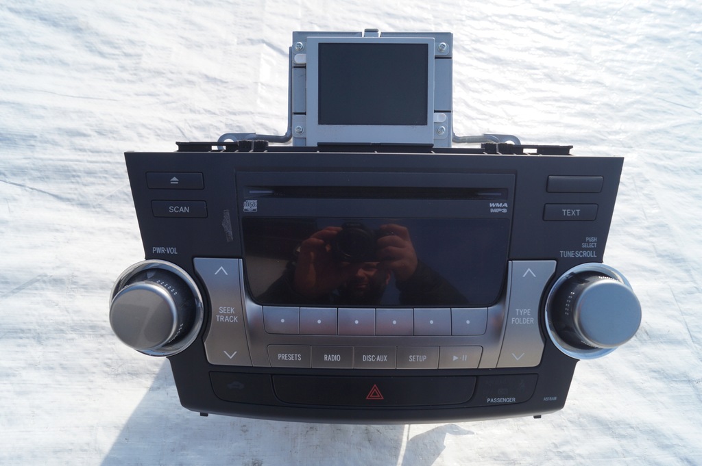 фото №1, Радио mp3 wma дисплей toyota highlander ii 2