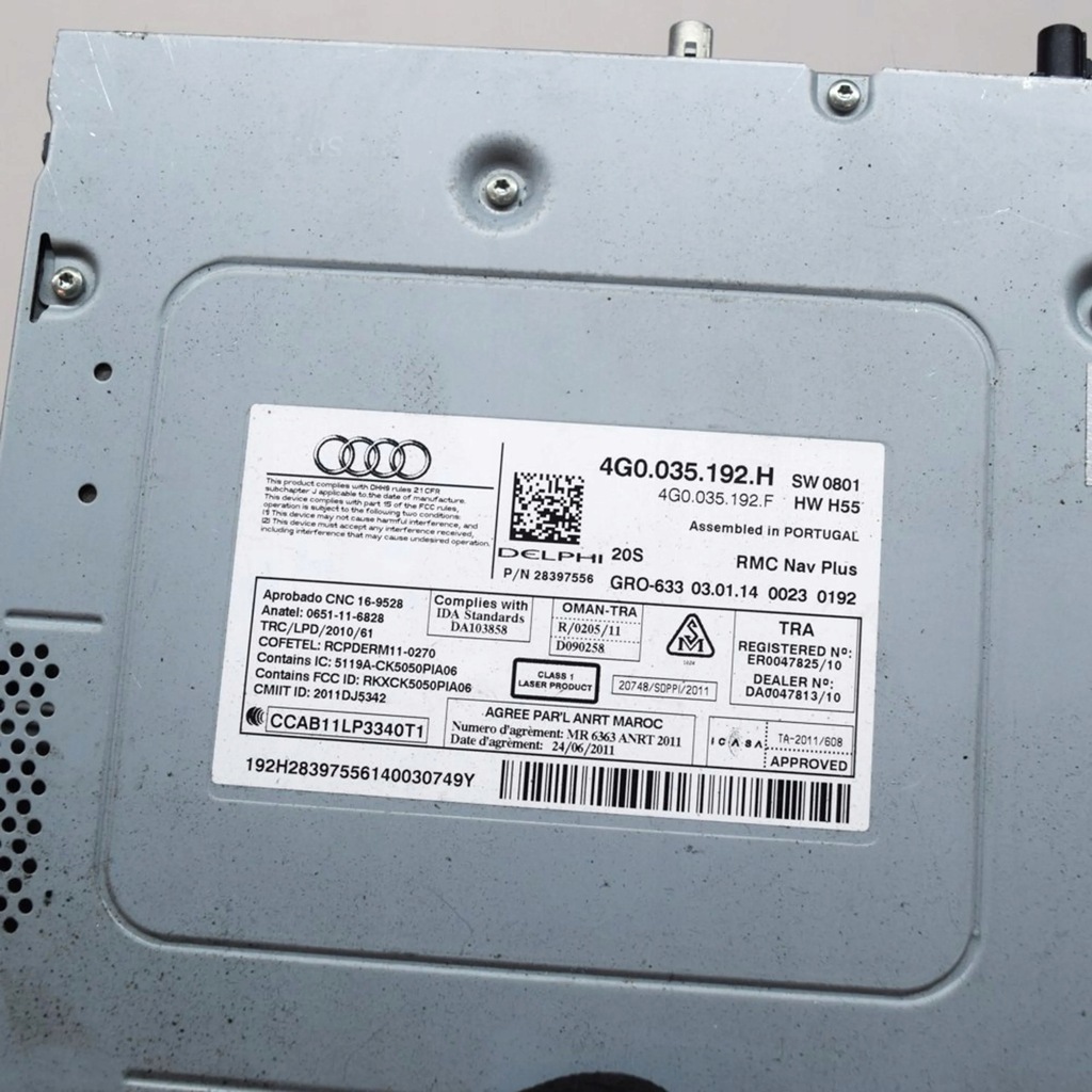 фото №8, Audi a6 s6 c7 4g 2014 панель / радиопроигрыватель cd/dvd/gps