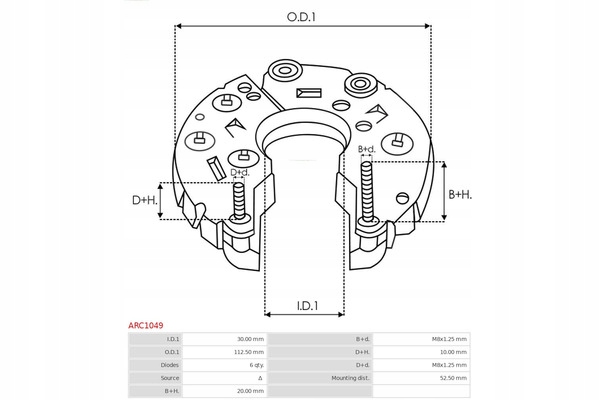 фото №6, Кронштейн, фланець привідний генератора as-pl arc1049