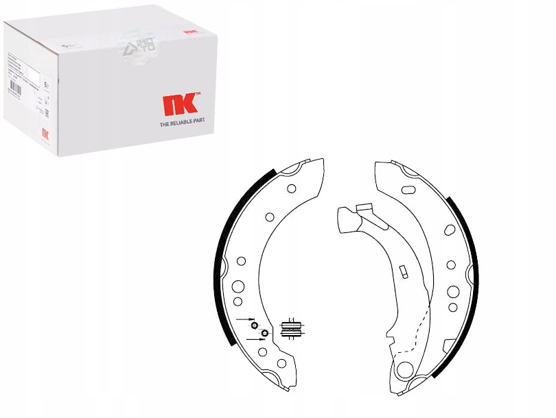 фото №1, Гальмівні колодки гальмівні citroen c2 c3 02- nk