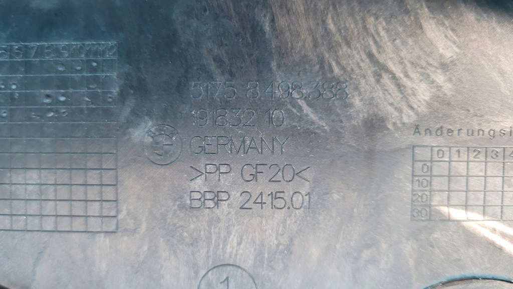 фото №12, Bmw x1 u11 sdrive18i 23r диффузор защита подвеска правая перед 8498388