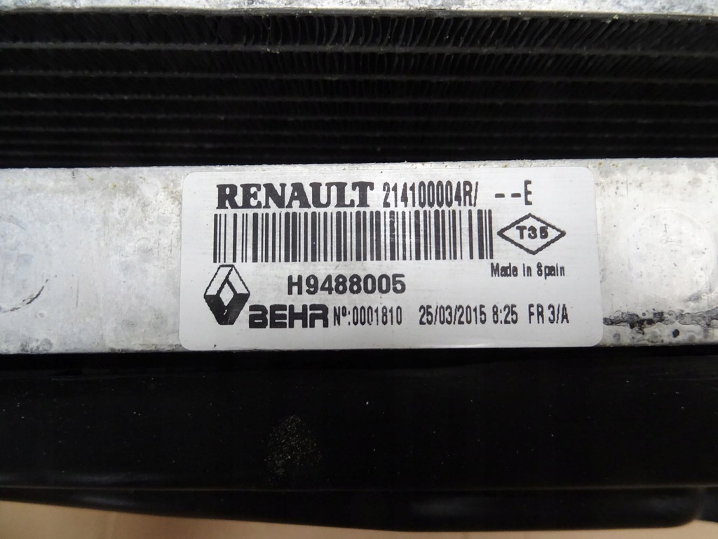 фото №7, Renault laguna iii 2.0 dci pas передній радіатор