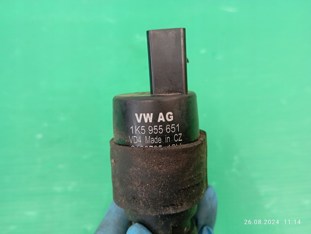 фото №6, Помпа распылителя стекло audi vw skoda 1k5955651