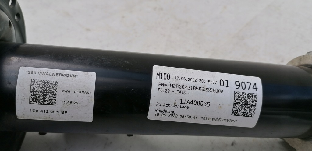 фото №11, Vw id.3 id.4 поворотный кулак + амортизатор правый перед 22r.