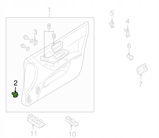 фото №6, Клипса монтажная обшивка mitsubishi lancer mu488002