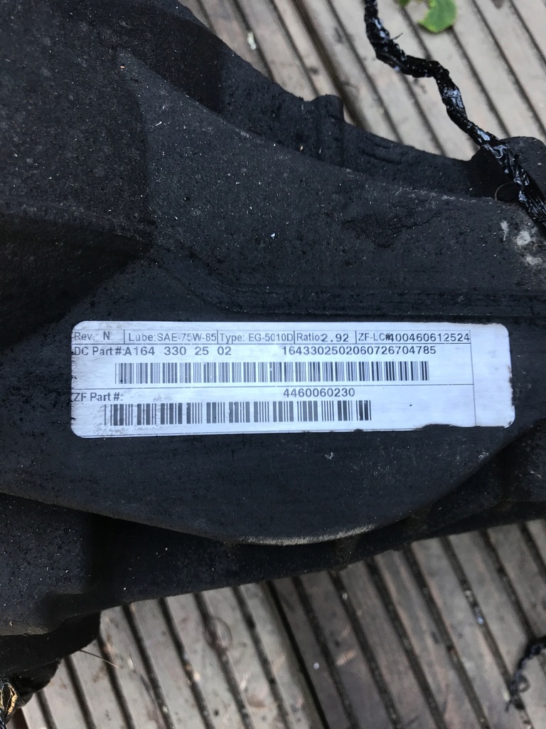 фото №5, Передній міст mercedes w251 r-klasa a1643302502