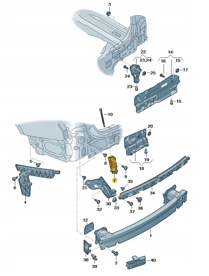 фото №11, Audi a6 rs6 c8 avant 2018- направляющие бампера задняя l+p 4k9 оригинал б/у