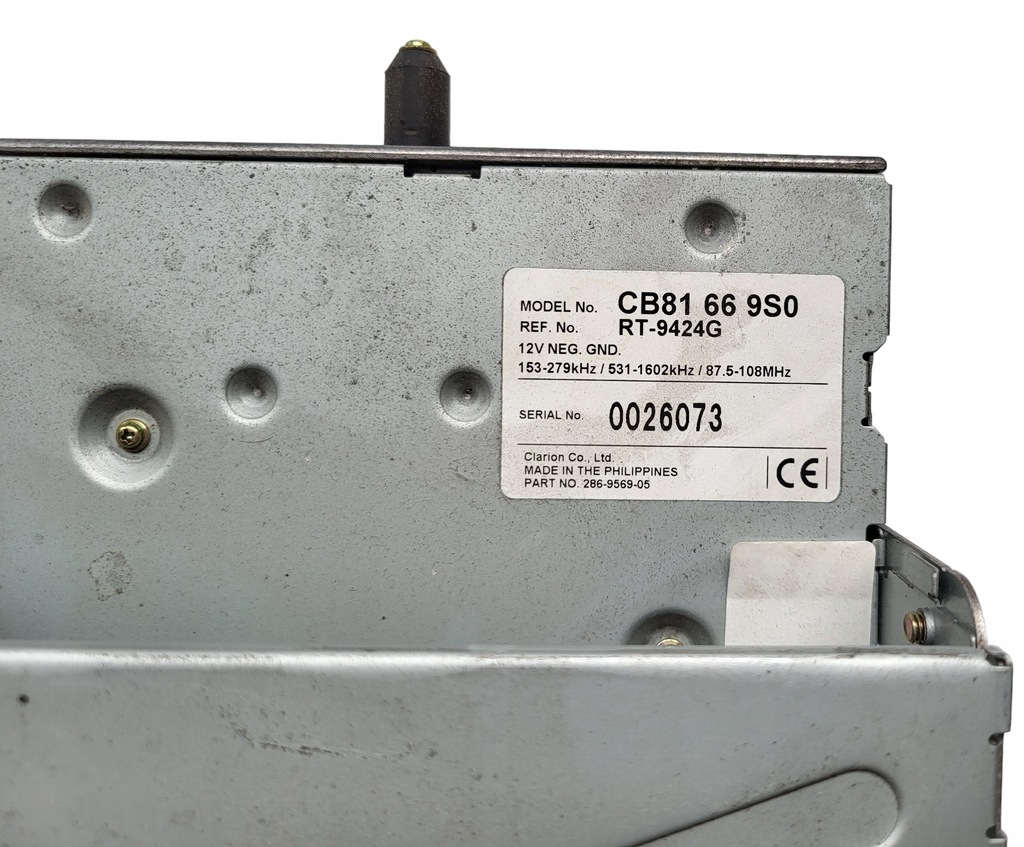 фото №2, Радіо mazda premacy cb81 66 9s0