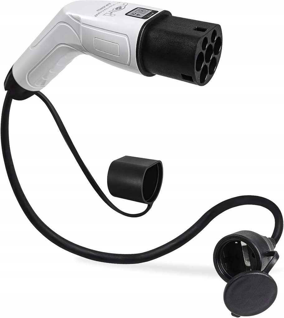 фото №9, З'єднувач ev 16a typ 2 штекер ручка do роз'єм schuko адаптер заряджання