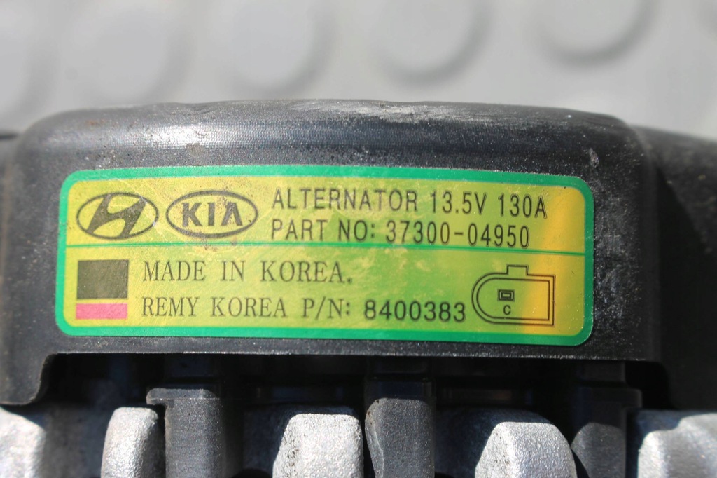 фото №8, Генератор 37300-04950 hyundai kona i 1.0 t-gdi 17-23