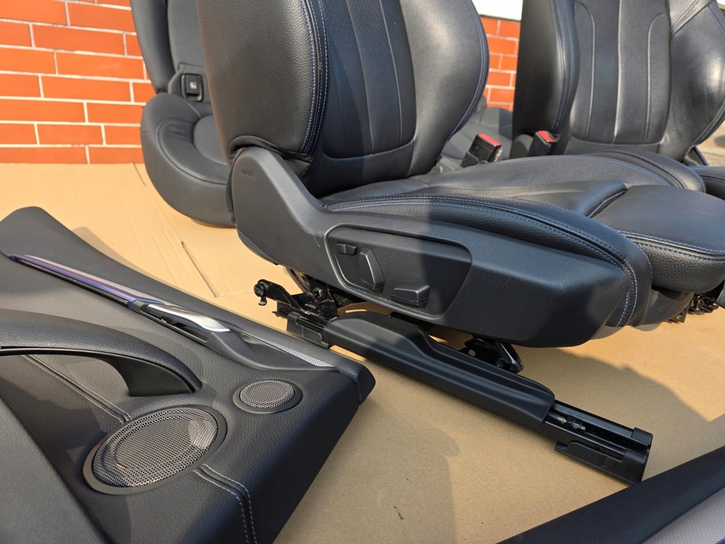 фото №8, Bmw x2 f39 комплект сидінь обшивки super стан czarna шкіра модулі перемикач