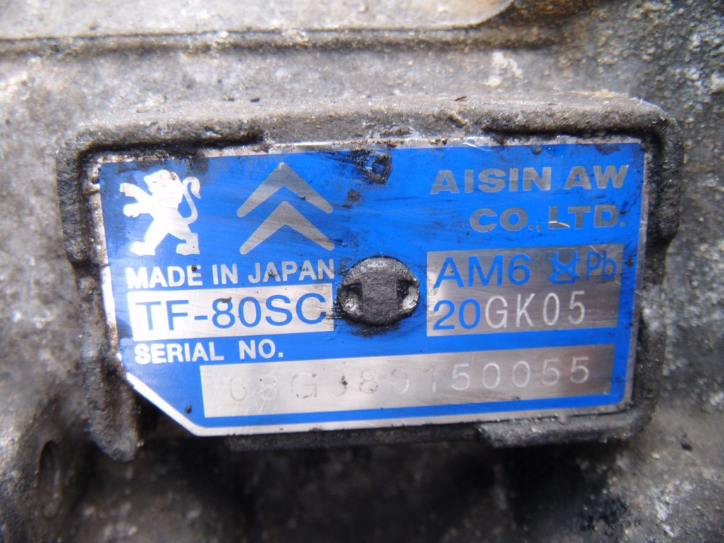 фото №8, Citroen c5 2 ii x7 08-17 коробка передач передач автоматична 20gk05 tf80sc