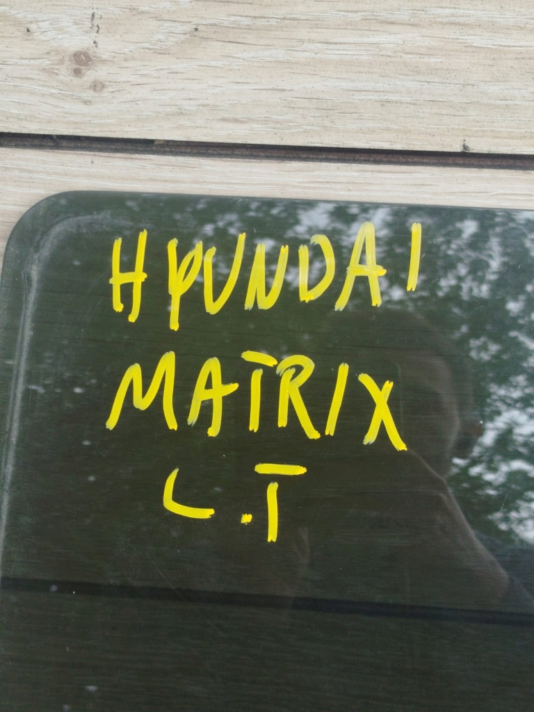 фото №2, Скло бічна двері лівий задня тонована hyundai matrix