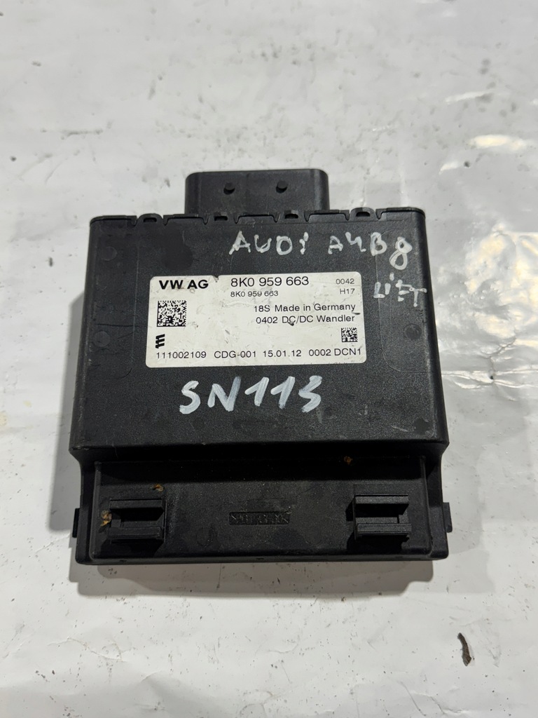 фото №1, Блок керування модуль напруги audi a4 b8 8k0959663