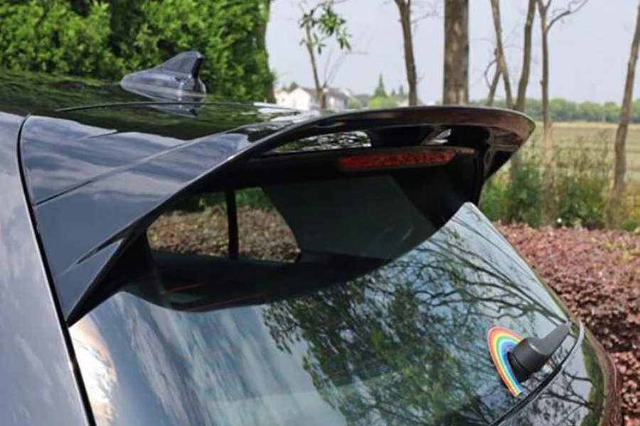 фото №3, Спойлер козырёк do vw golf 8 2019+ хэтчбек abs чёрный mat sobmart