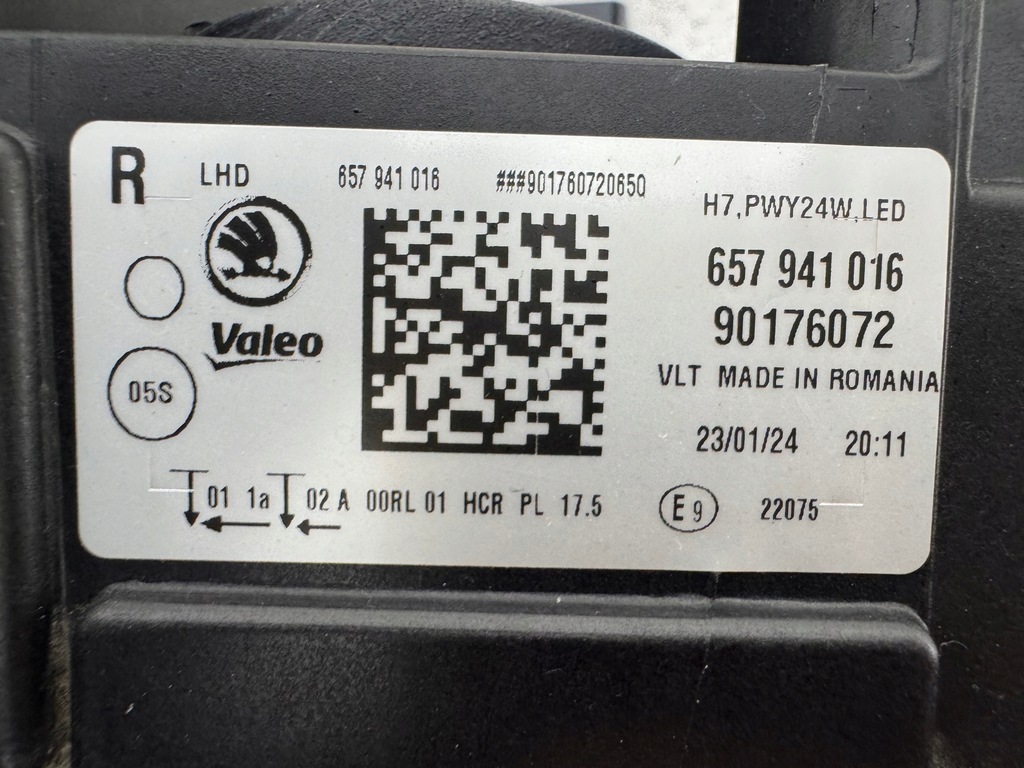 фото №10, Skoda scala 657 crystal full led лампа права перед фара eur - ładna